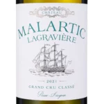 Château Malartic-Lagravière Blanc 2021 - Weißwein - Etikett