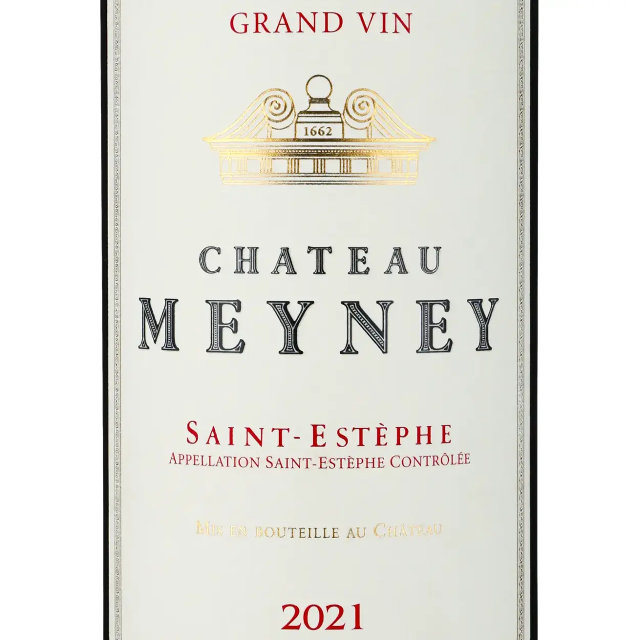 Château Meyney 2021 - Rotwein - Etikett