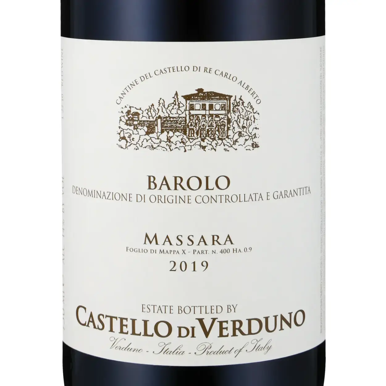 Castello di Verduno Barolo Massara 2019 - Rotwein - Etikett