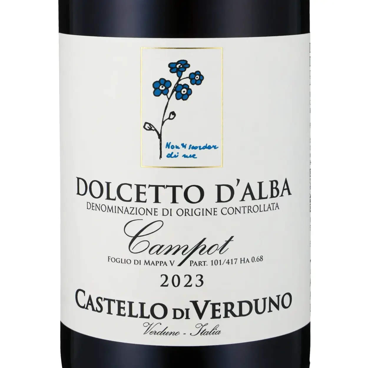 Castello di Verduno Dolcetto d'Alba 2023 - Rotwein - Etikett