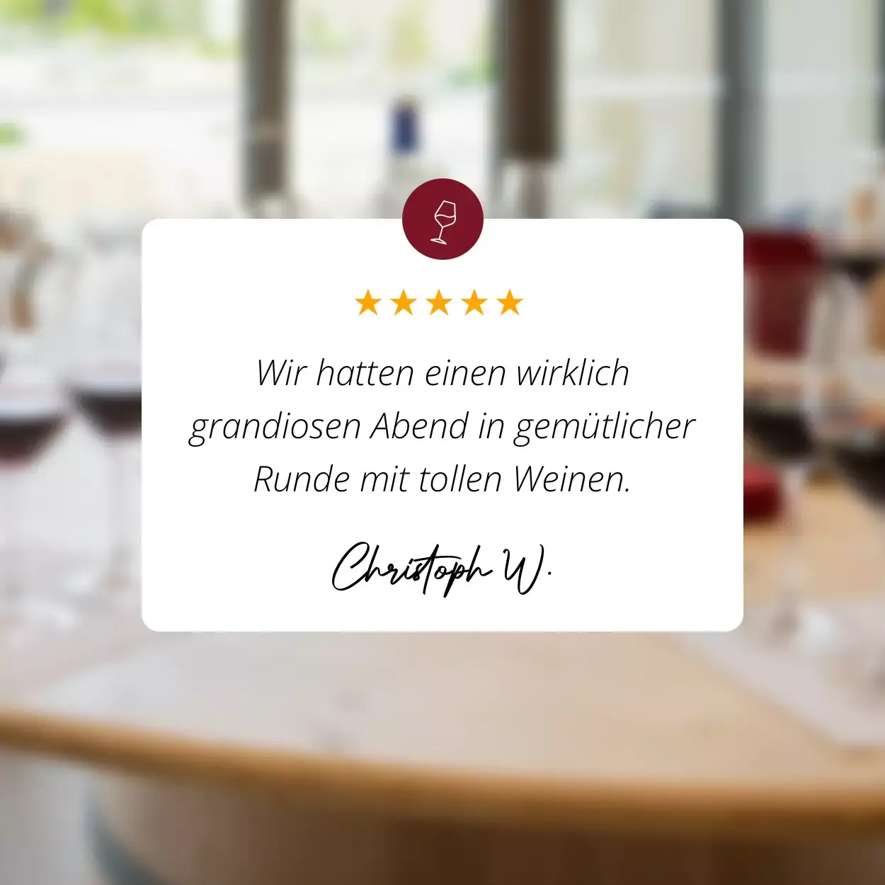 Seltene Weine - Events - Feedback - Christoph W.
