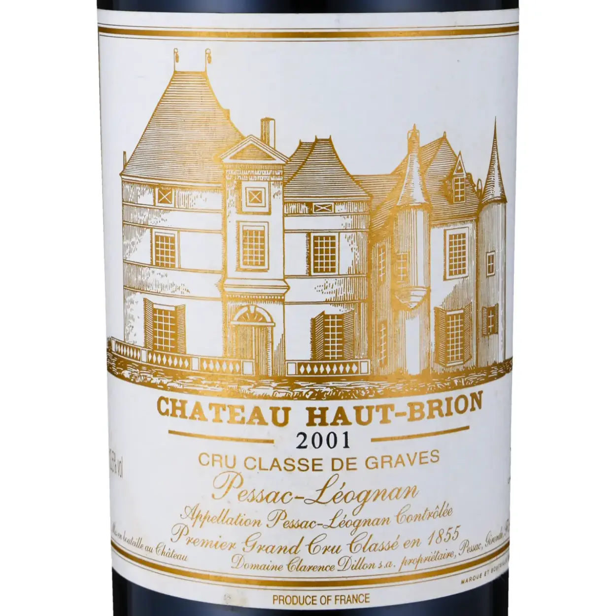 Château Haut-Brion 2001 - Rotwein - Etikett