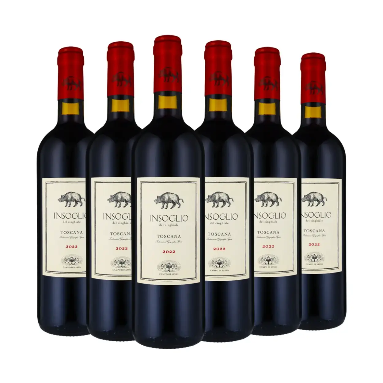 Tenuta di Biserno Insolgio del Cinghiale Toscana 2022 - Rotwein - Vorratspaket