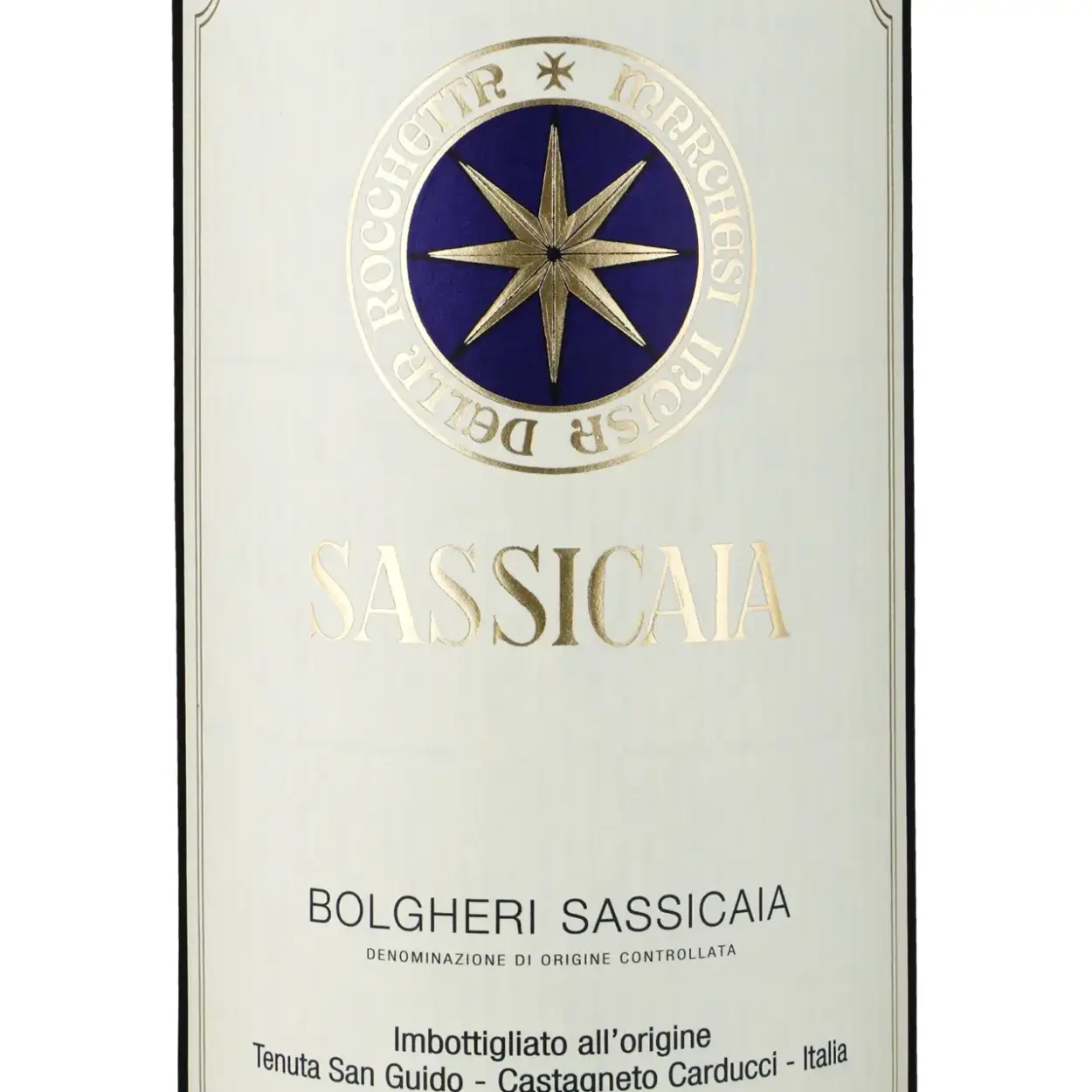 Tenuta San Guido Sassicaia - Rotwein - Etikett