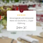 Seltene Weine - Events - Feedback - Julian K.
