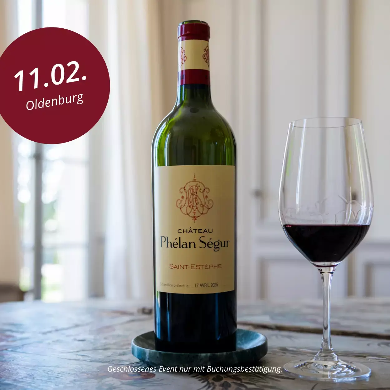 Weinprobe - Château Phélan Ségur Vertikale - 11.02.2026 - Oldenburg