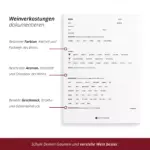 Seltene Weine - Wine Tasting - Notizblock für Weinverkostungen 3