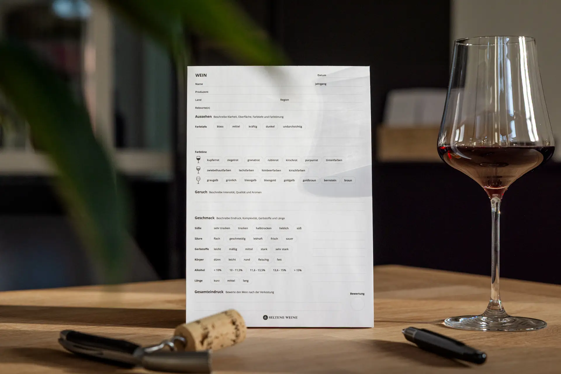Seltene Weine - Wine Tasting - Notizblock für Weinverkostungen 14