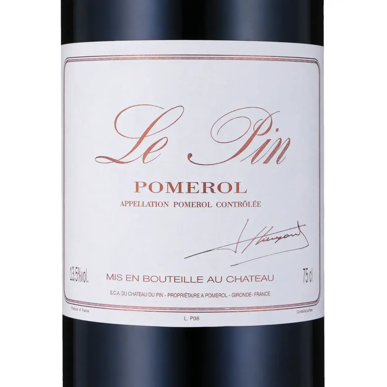 Le Pin - Rotwein - Etikett