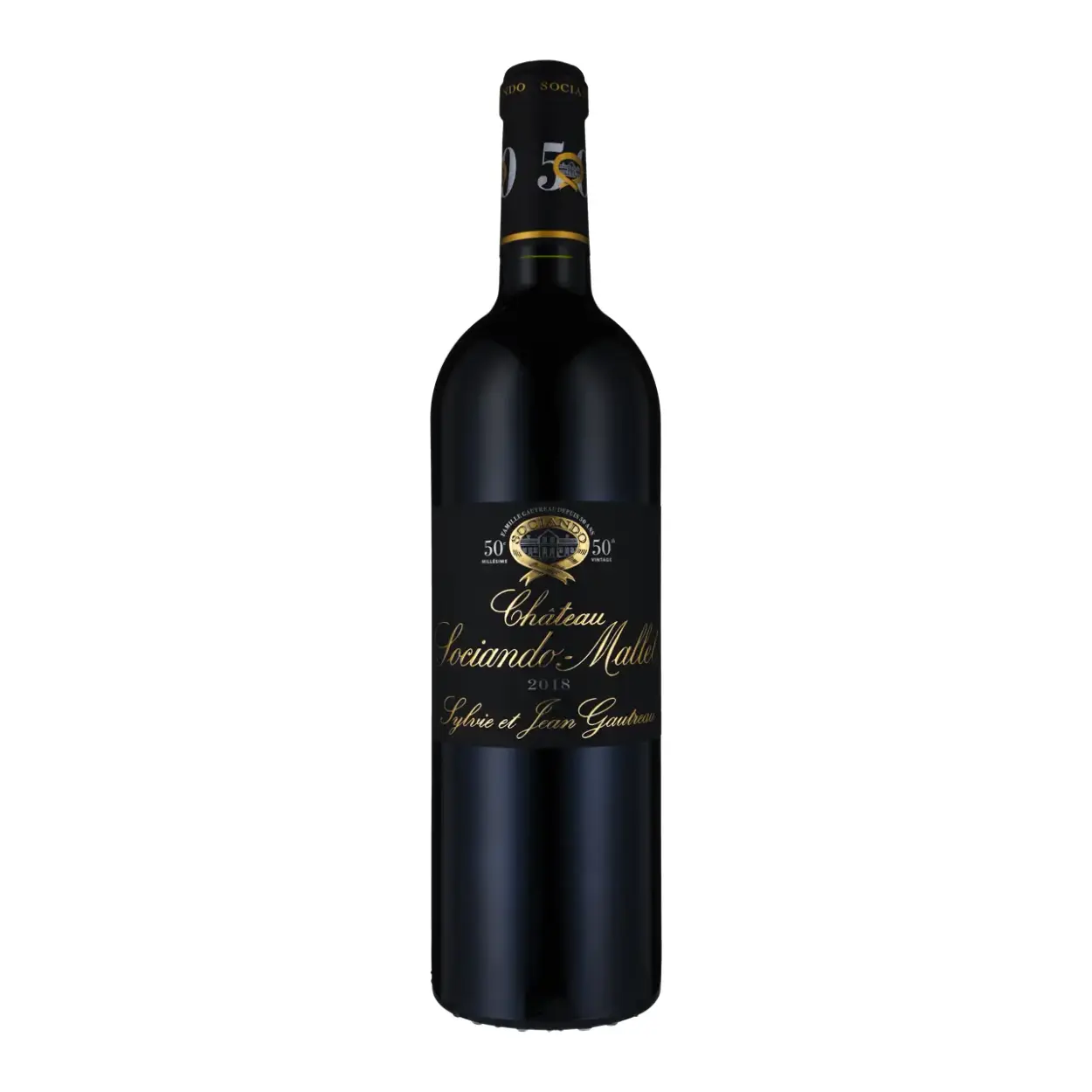 Château Sociando-Mallet 2018 - Rotwein - Vorderseite